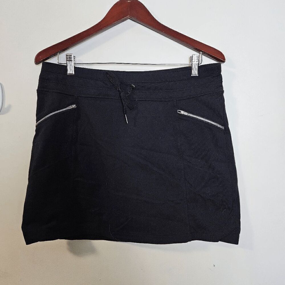 Athleta Metro Skort Stretch with Zip Pockets S/212468 Women's Black Size Medium